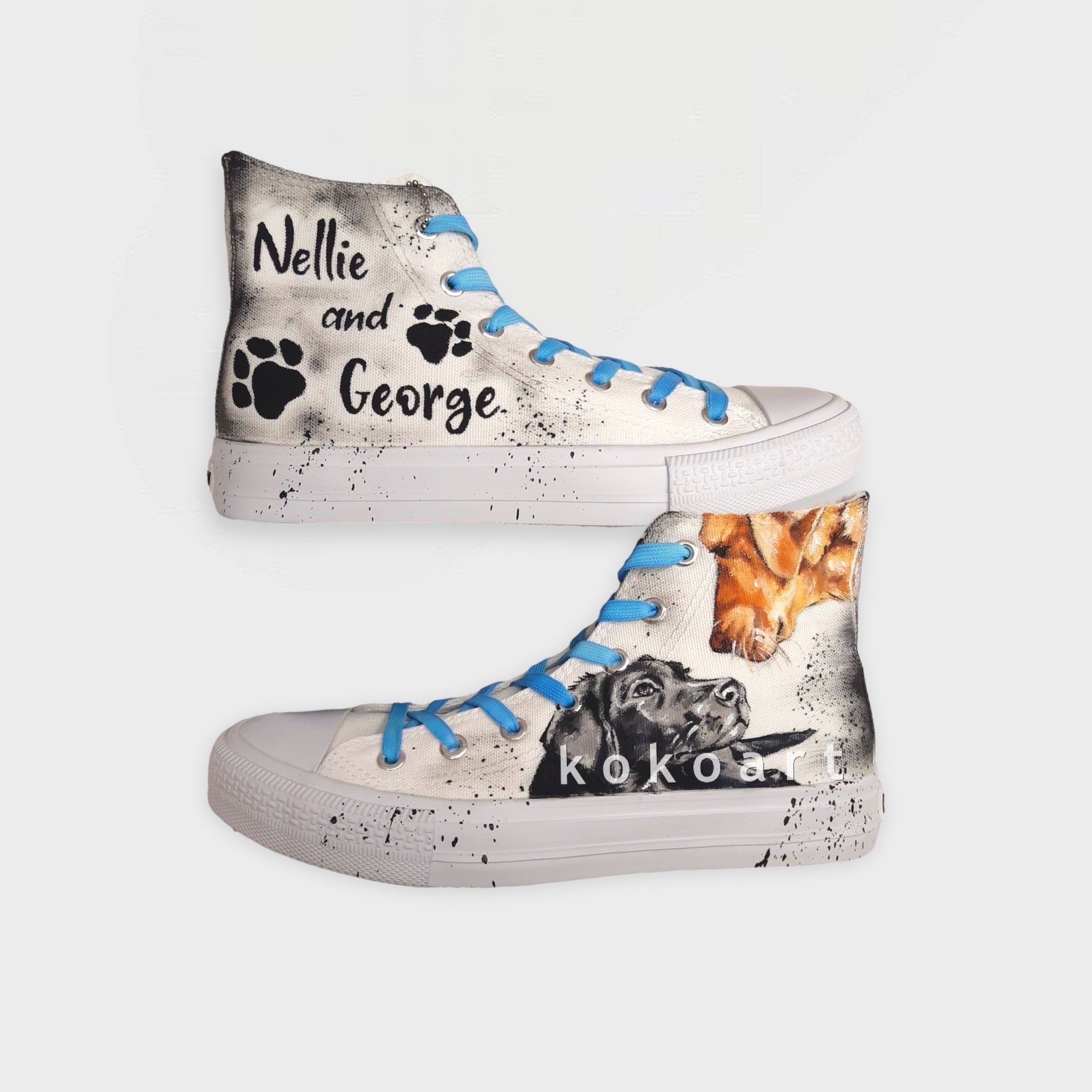 Pet Portrait Hand Painted Shoes