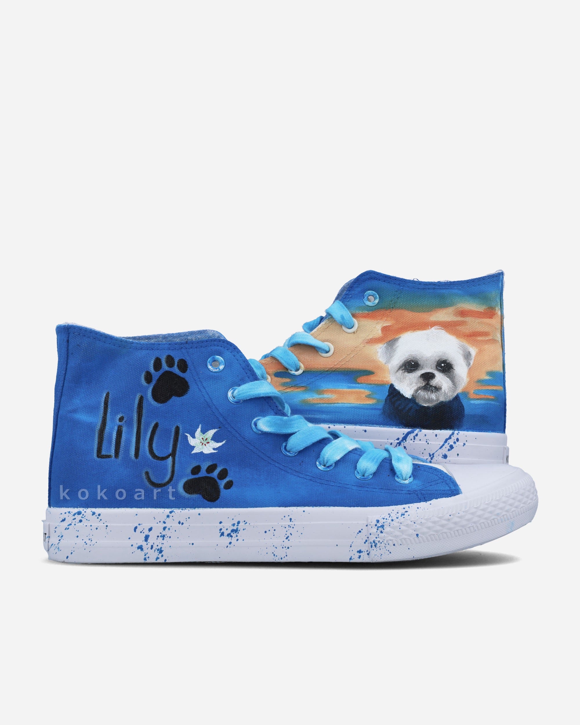 Pet Portrait Hand Painted Shoes