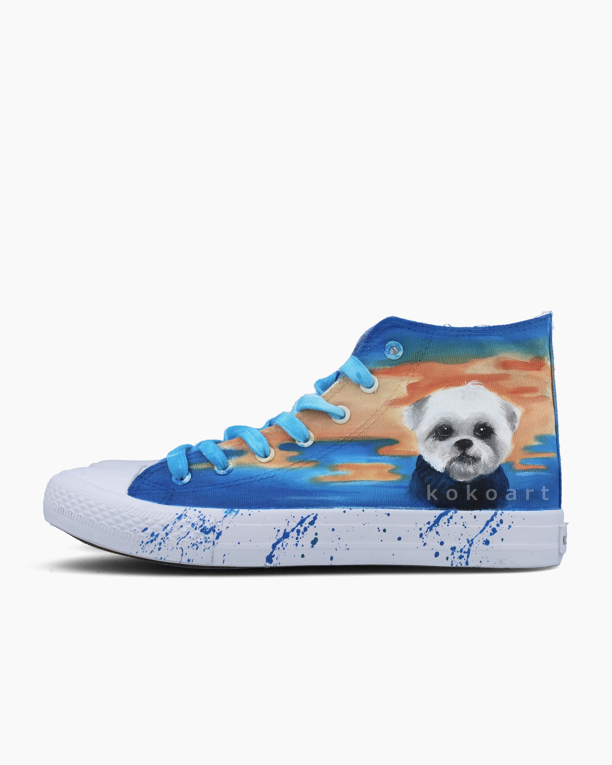 Pet Portrait Hand Painted Shoes