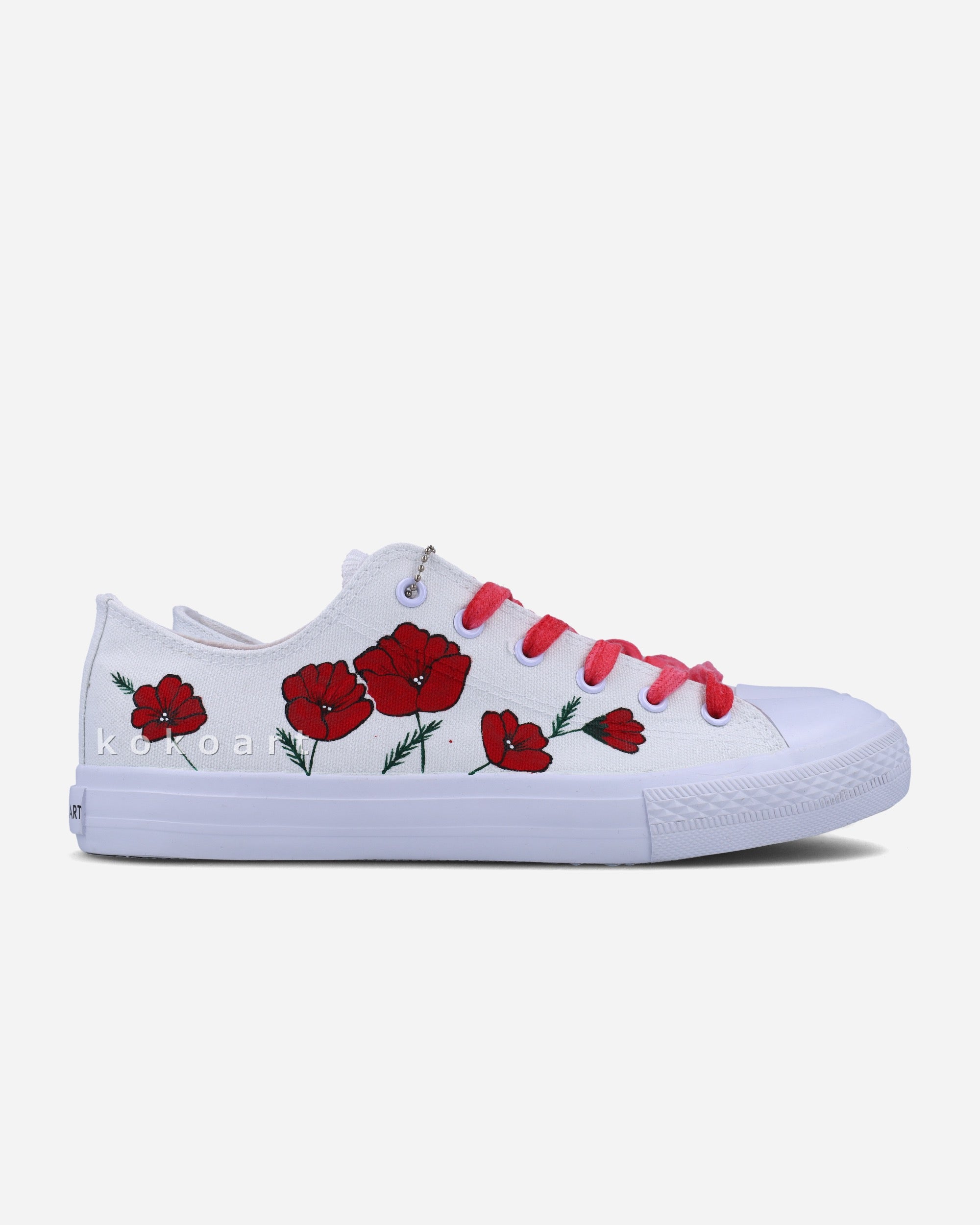 Poppies Hand Painted Shoes