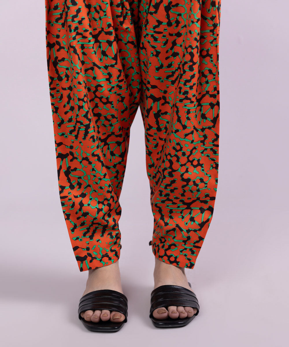 Printed Cambric Tapered Shalwar