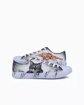 Realistic Pet Portrait Hand Painted Shoes