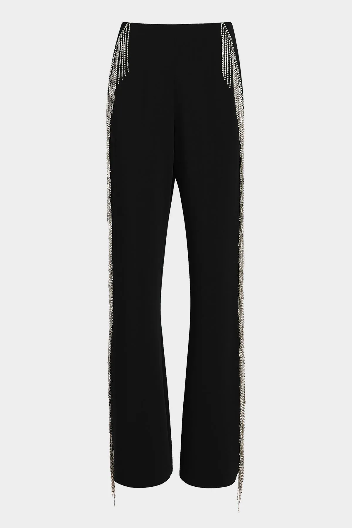 Rhinestone Fringe Remy Pant in Black