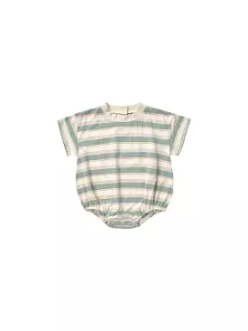 Rylee & Cru - Aqua Stripe Relaxed Bubble Romper