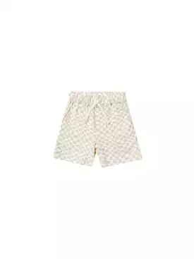 Rylee & Cru - Dove Check Bermuda Short