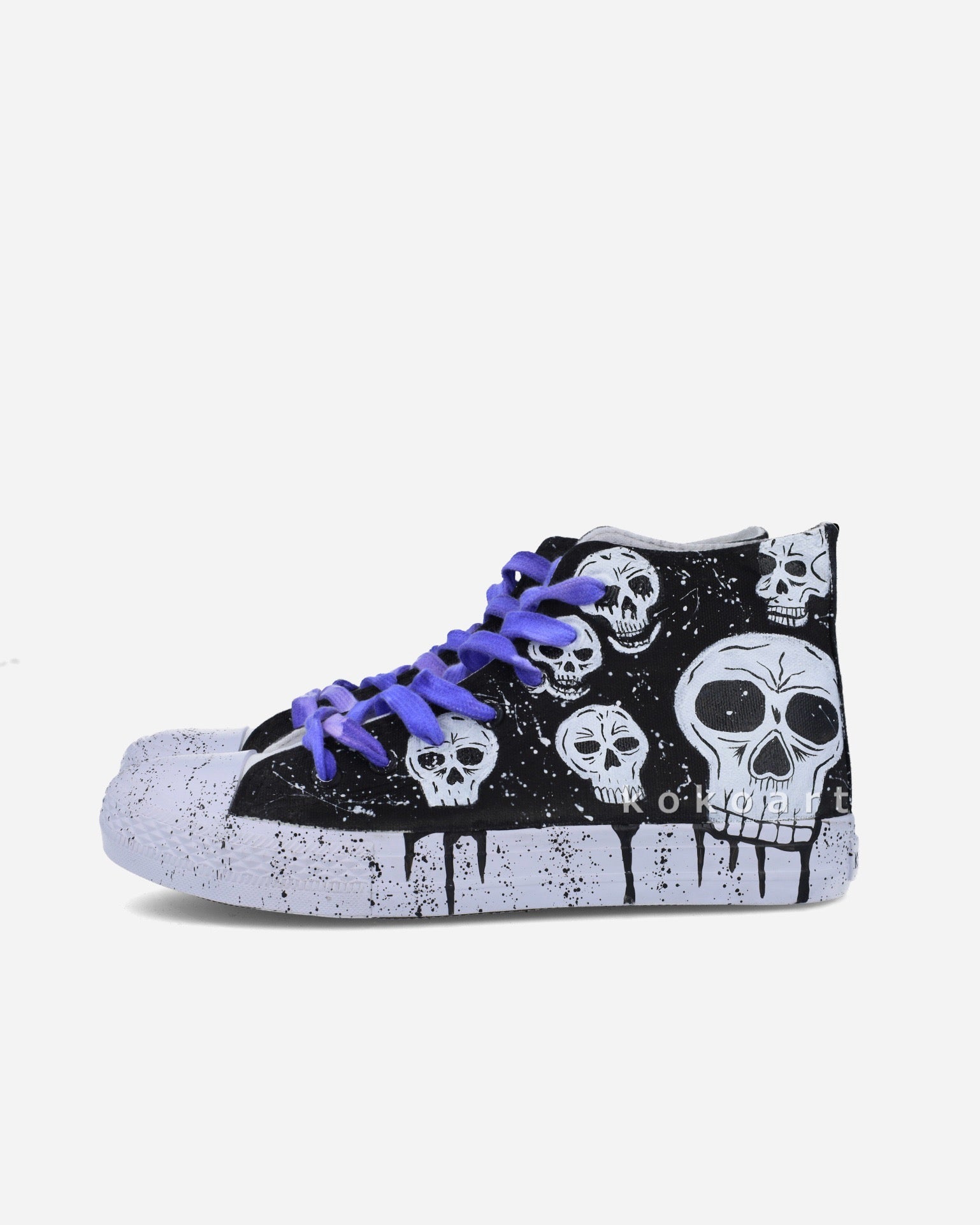 Skulls Hand Painted Shoes