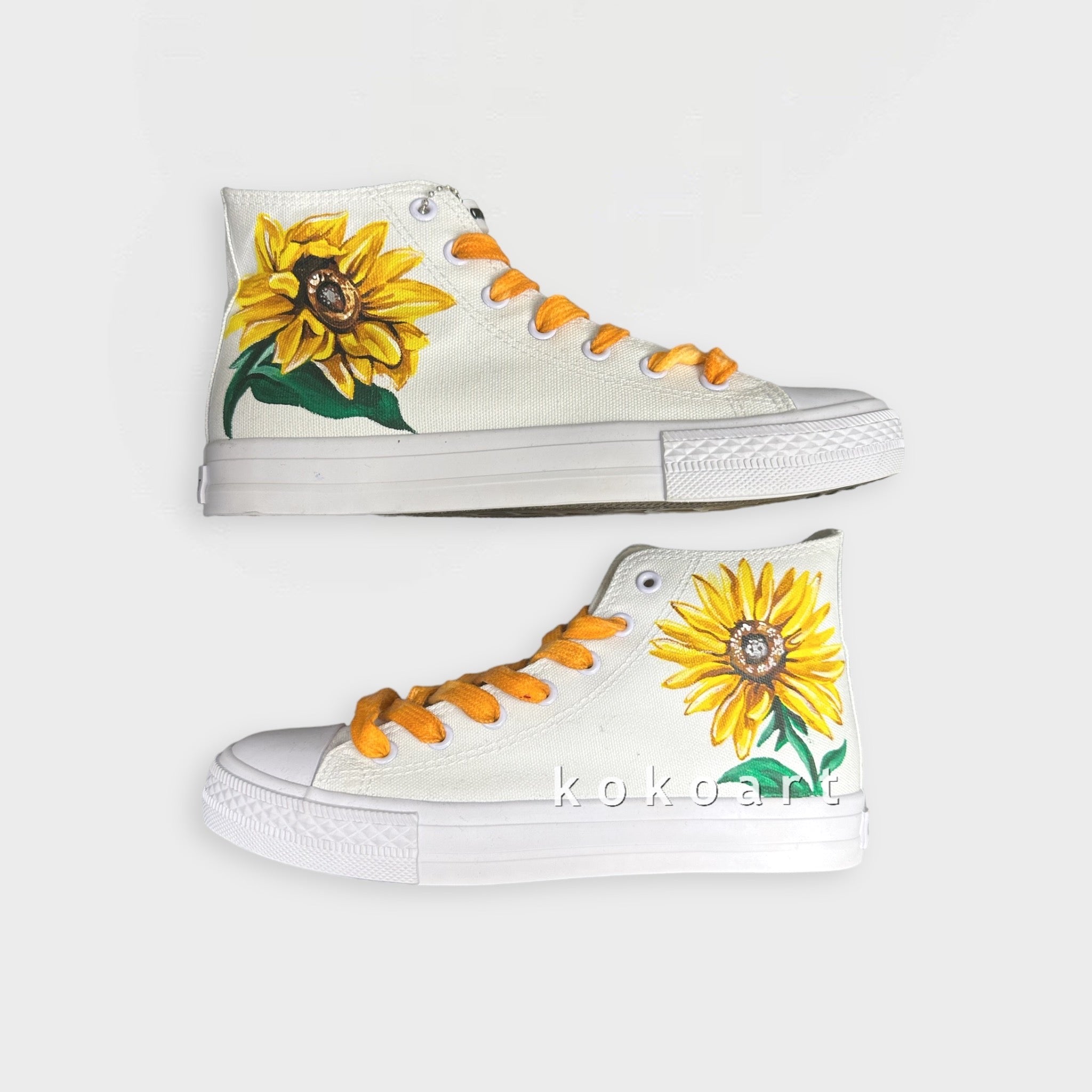 Sunflowers Hand Painted Shoes