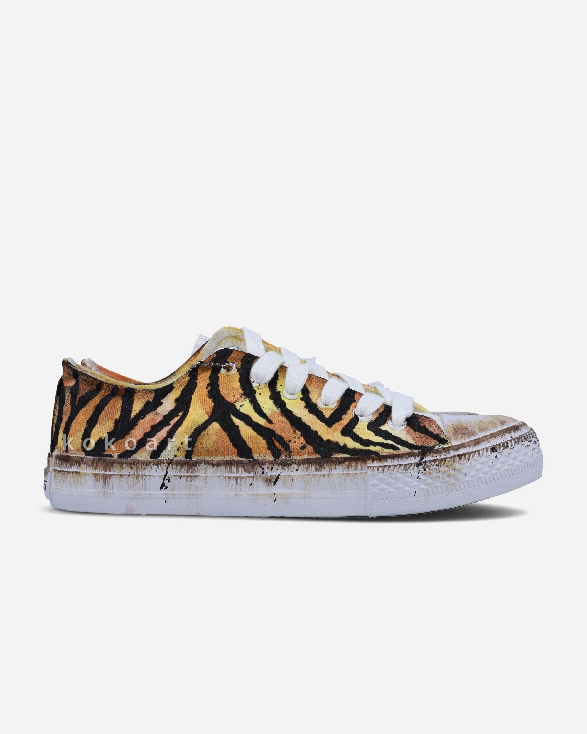 Tiger Eyes Hand Painted Shoes