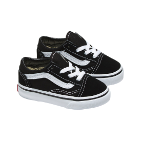 Vans Toddler Old Skool Shoe - Black/True White