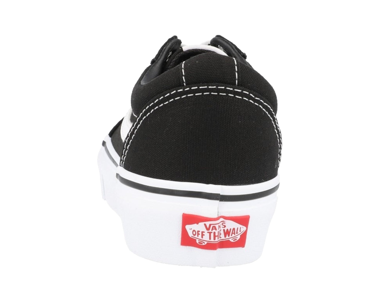 Vans Ward Platform Canvas Lace Up Trainers Black