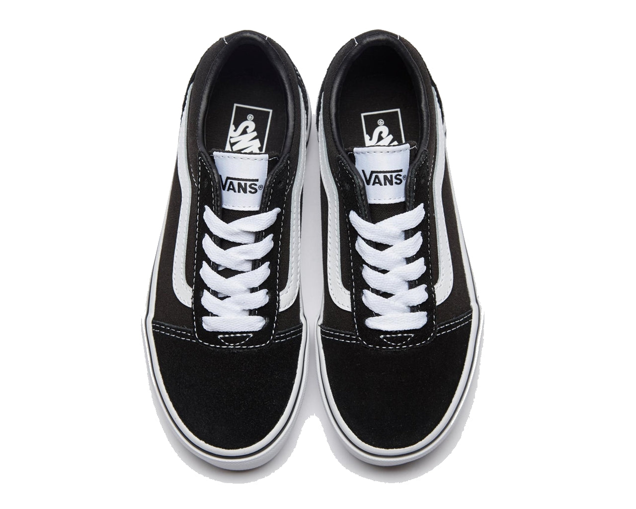 Vans Ward Suede Canvas Lace Up Trainers Black