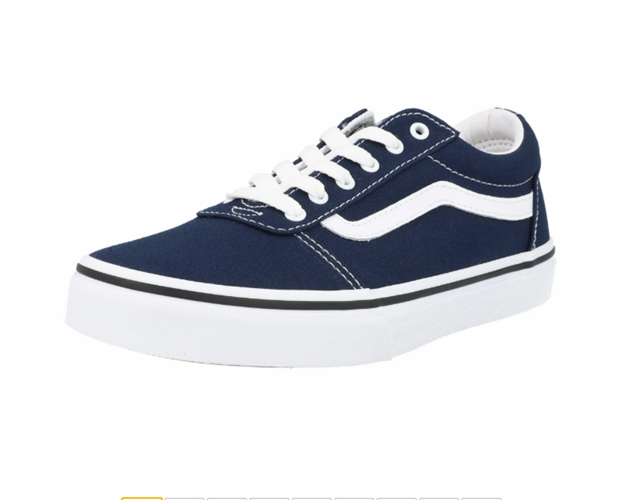 Vans Ward VN0A38J9JY31 Canvas Lace Up Trainers Blue