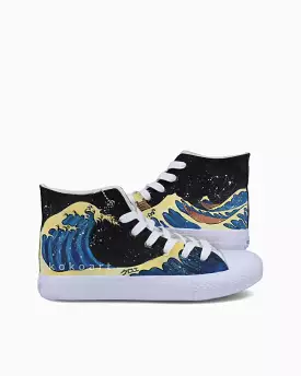 Wave Hand Painted Shoes