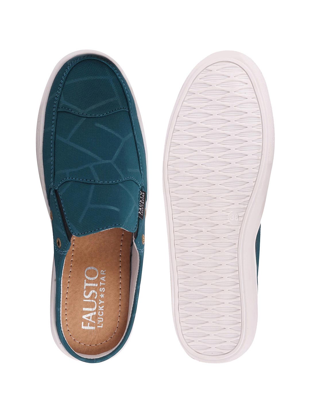 Women Blue Casual Canvas Slip-On Shoes