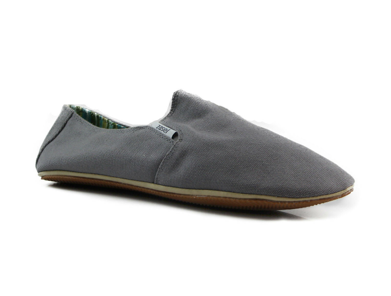 Zasel Mens Cotton Canvas Shoes - Grey